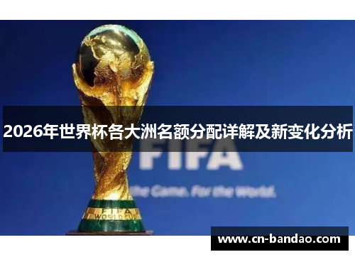 2026年世界杯各大洲名额分配详解及新变化分析